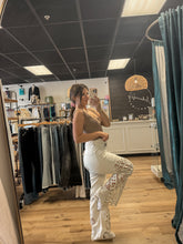 Load image into Gallery viewer, Bayeas High Rise Lace Embroidered Wide Leg Pants