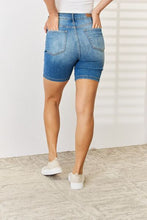 Load image into Gallery viewer, (In-Store) Judy Blue Full Size Tummy Control Double Button Bermuda Denim Shorts
