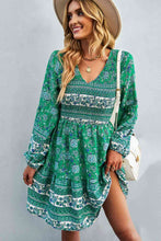 Load image into Gallery viewer, In Store Bohemian V-Neck Balloon Sleeve Dress
