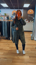 Load image into Gallery viewer, The Olive Cord Trench Coat
