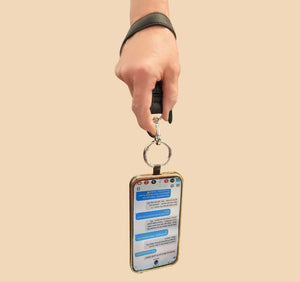 Clip & Go Phone holder Brushed Vegan Leather