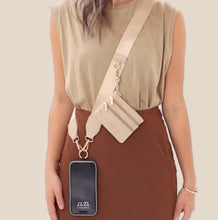 Load image into Gallery viewer, Clip &amp; Go Strap with Pouch Phone Holder
