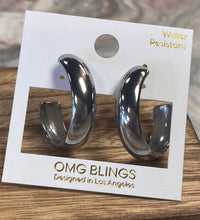 Load image into Gallery viewer, Large Hoop Water Resistant Earrings
