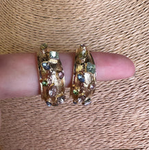 Load image into Gallery viewer, Bejeweled Hoop Earrings
