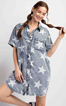 Load image into Gallery viewer, Mineral Washed Star Printed Dress
