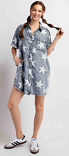 Load image into Gallery viewer, Mineral Washed Star Printed Dress
