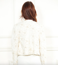 Load image into Gallery viewer, Gold Embroidered Flower Cardigan
