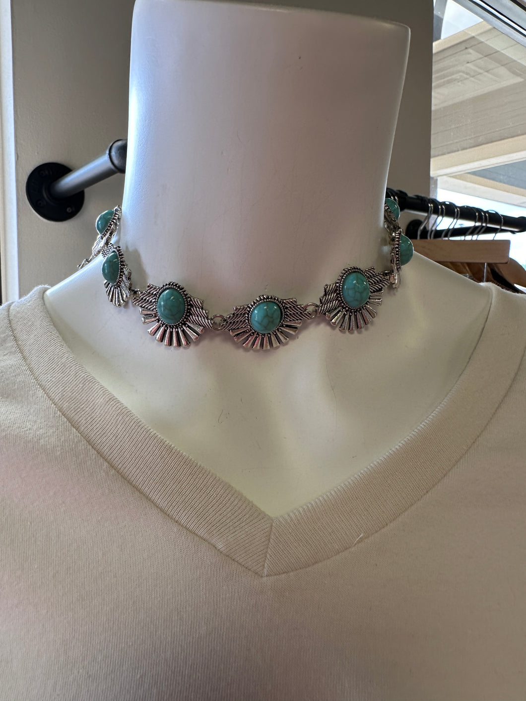 Turquoise Choker Necklace