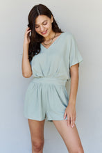 Load image into Gallery viewer, Pleated Romper in Cool Matcha
