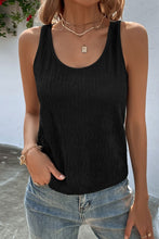 Load image into Gallery viewer, Textured Scoop Neck Tank
