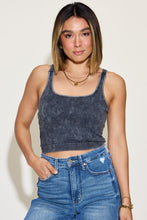 Load image into Gallery viewer, Zenana Ribbed Washed Square Neck Tank
