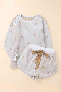 Star Top and Shorts Lounge Set
