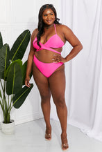 Load image into Gallery viewer, Marina West Swim Summer Splash Halter Bikini Set in Pink
