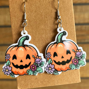 Halloween Theme Acrylic Dangle Earrings