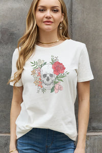 Simply Love Simply Love Full Size Skull Graphic Cotton Tee