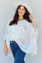 Load image into Gallery viewer, ODDI Full Size Tie-Dye Printed Tunic Top
