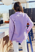 Load image into Gallery viewer, Lavender Denim Jacket
