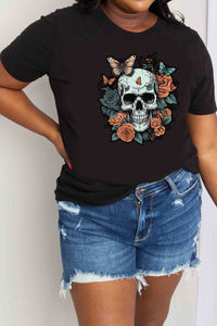 Simply Love Simply Love Full Size Skull Graphic Cotton T-Shirt