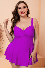 Load image into Gallery viewer, Full Size Gathered Detail Swim Dress
