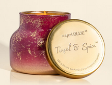 Load image into Gallery viewer, Capri Blue Glimmer Petite Tinsel and Spice 8oz Candle
