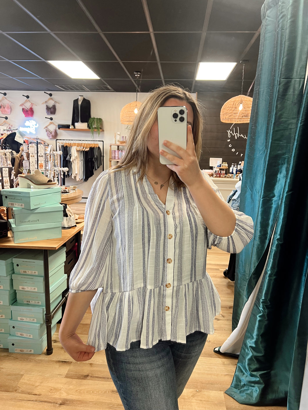 Striped Button Up