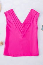 Load image into Gallery viewer, V-Neck Pleated Detail Tank
