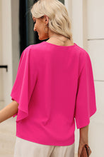 Load image into Gallery viewer, V-Neck Cloak Sleeve Blouse
