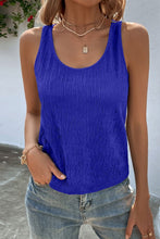Load image into Gallery viewer, Textured Scoop Neck Tank
