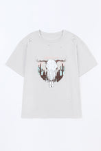 Load image into Gallery viewer, Plus Size Animal Graphic Distressed Tee Shirt
