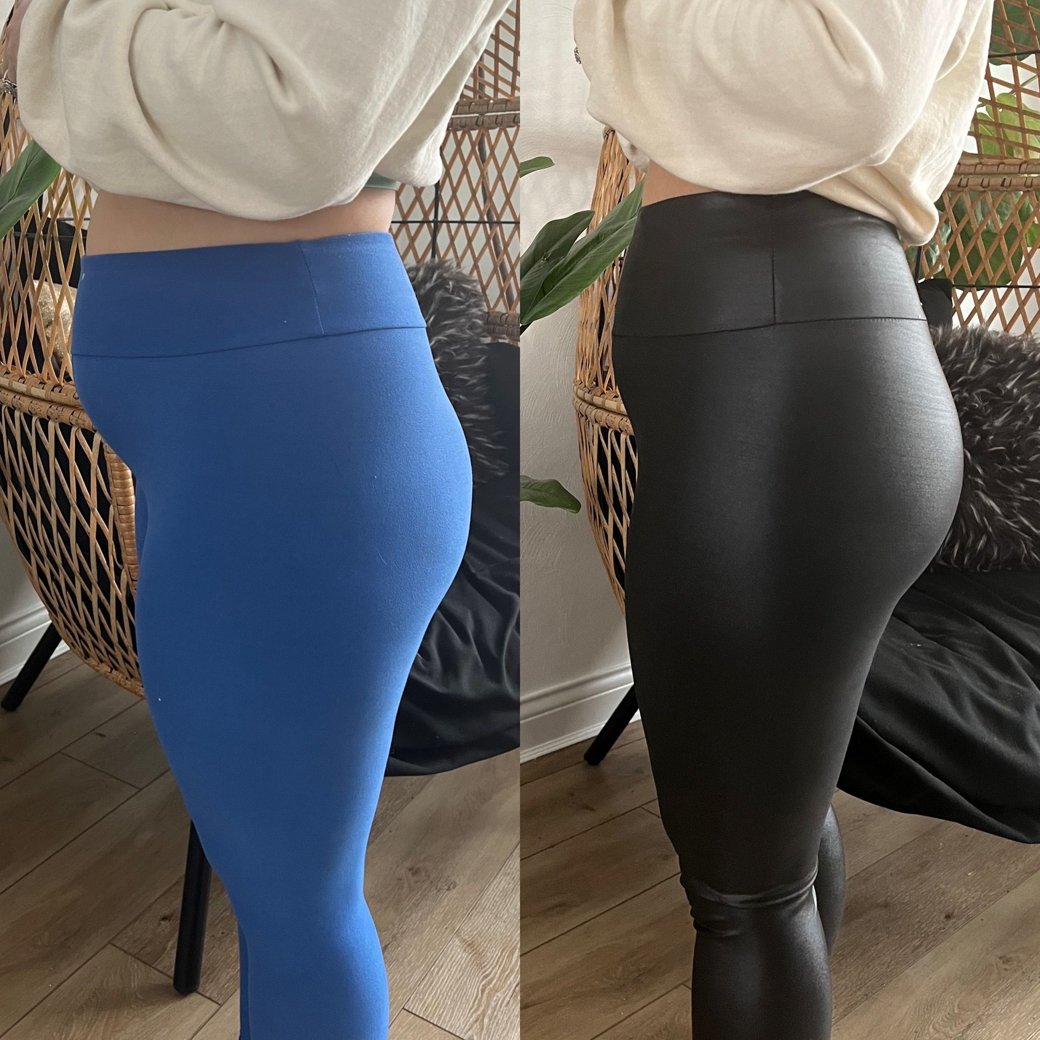 Metallic Faux Leather Leggings by Zyia Active