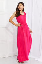 Load image into Gallery viewer, White Birch Full Size Santa Monica Flutter Sleeve Maxi Dress
