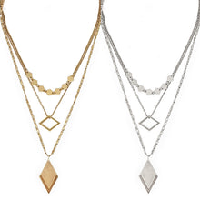 Load image into Gallery viewer, Layered Diamond Shape Necklace

