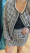 Load image into Gallery viewer, Classic Tweed Blazer &amp; Skirt Set

