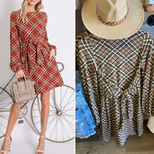 Load image into Gallery viewer, The Perfect Plaid Dress
