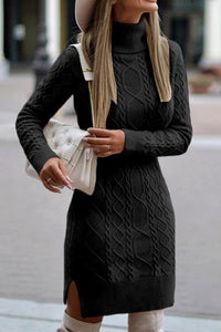The Catie Black Sweater Dress