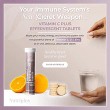 Load image into Gallery viewer, NutriPlus Vitamin C, Vitamin D &amp; Zinc Effervescent Immunity Tablets
