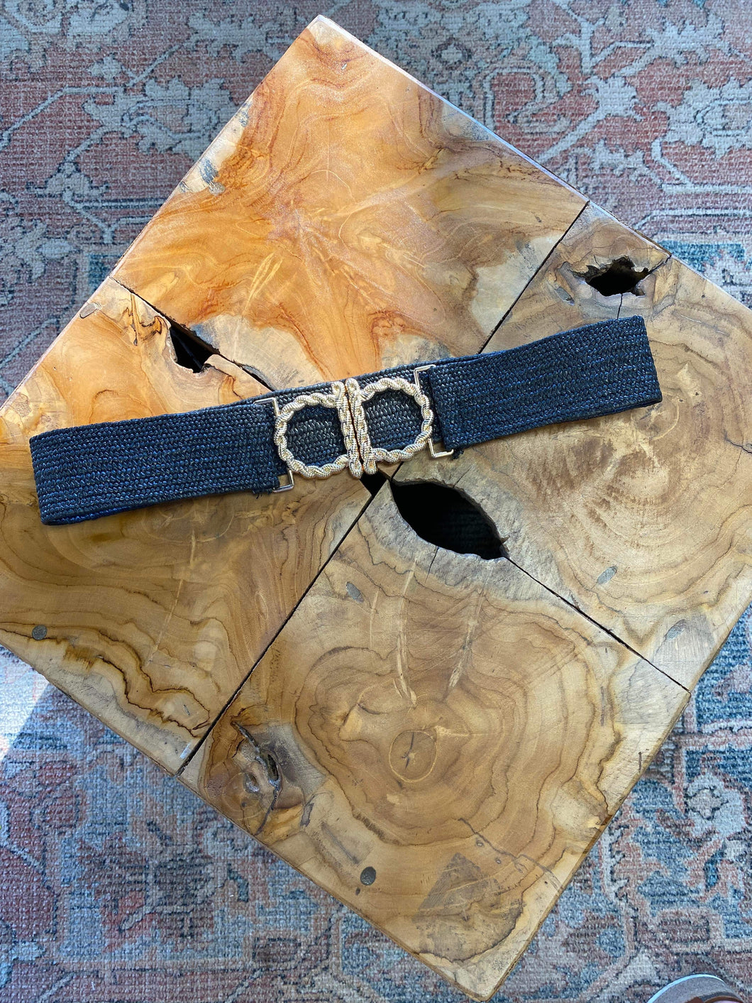 Black Stretchable Woven Belt