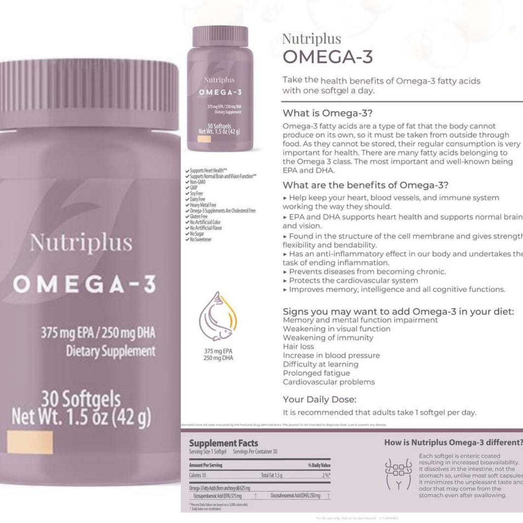 NutriPlus Omega-3 Softgels